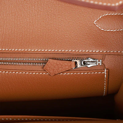 HERMES BIRKIN 35 GOLD TOGO PALLADIUM HARDWARE